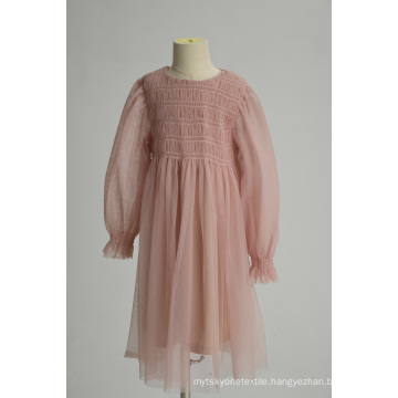 Pink Sheer Soft Chiffon Dress